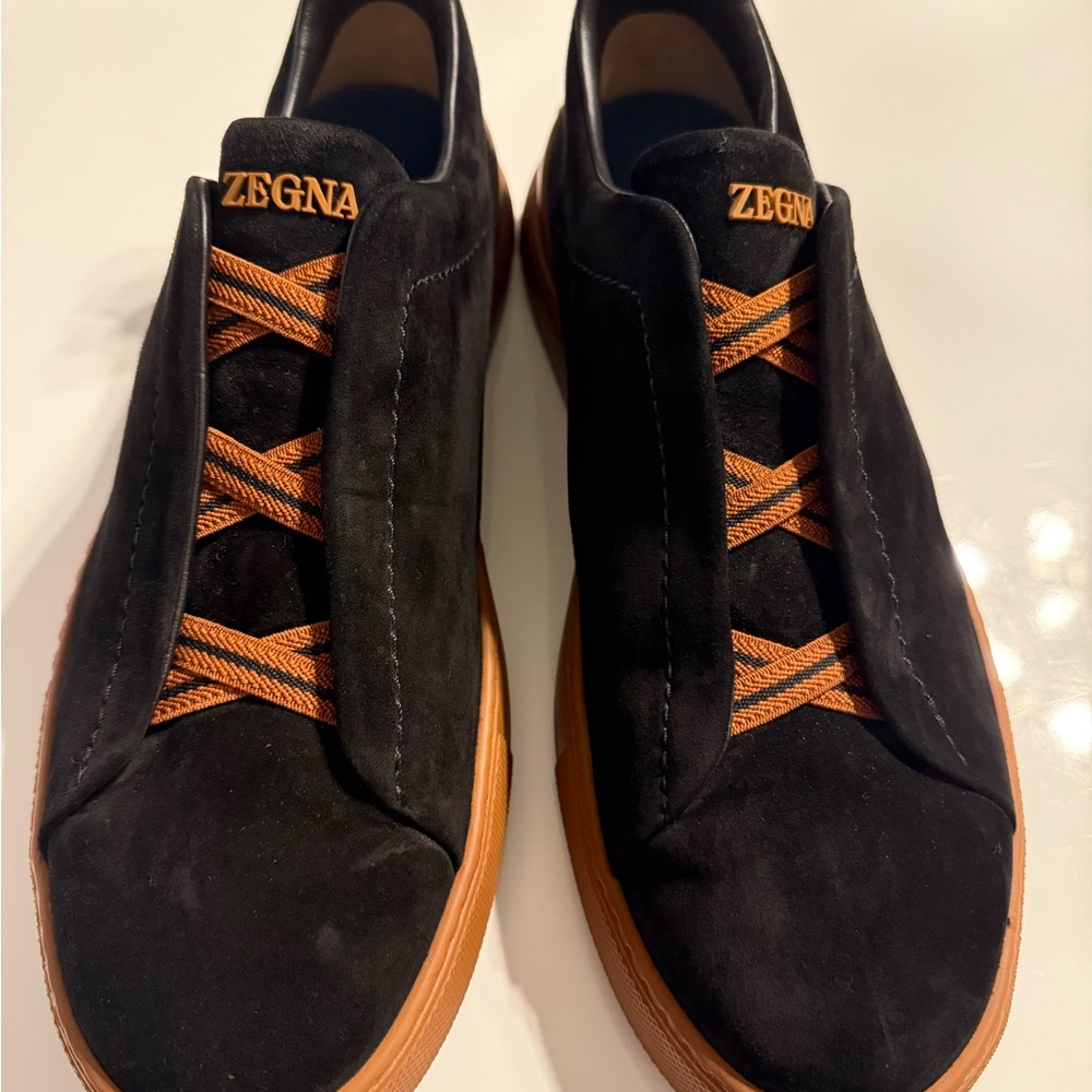 Black and Orange Men's Shoes